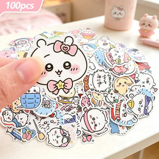 Chiikawa Cartoon Stickers Pack (100pcs)